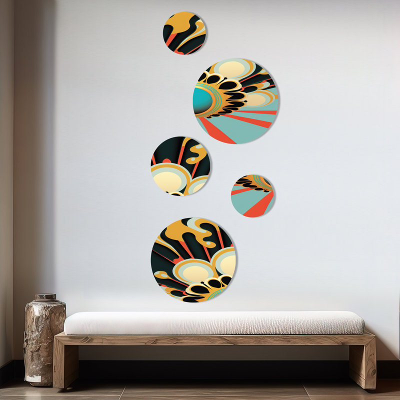 Blue Moon Rising II - Modern Metal Wall Décor