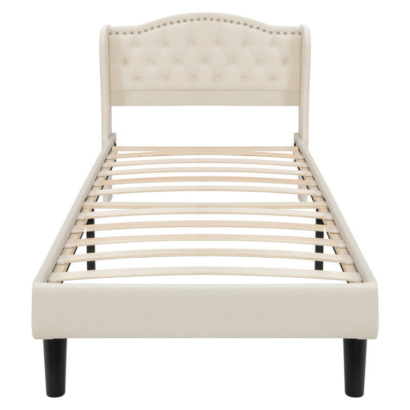 Bonvale Upholstered Bed, European Single (90 x 200cm)