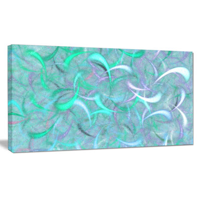 « blue aquarelle fractal pattern », impression sur toile