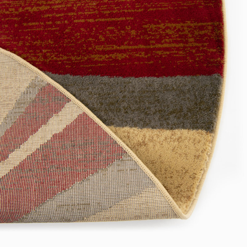 Abstract Indoor Rug, Round 6'