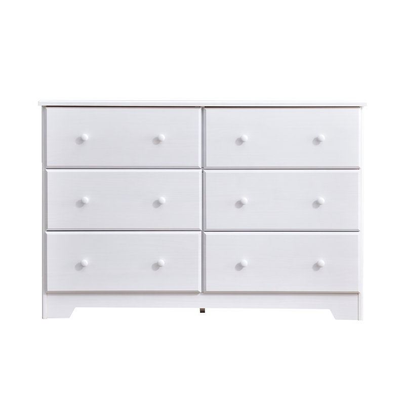 Commode double 6 tiroirs Isabela, Blanc