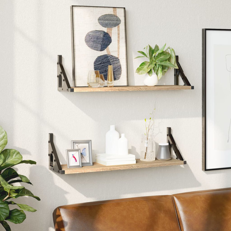 Bidinger Bracket Shelf, Sonoma Oak
