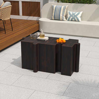 Table d'appoint 2 pièces, tables d'appoint modulaires avec emboîtement pour l'intérieur et l'extérieur
