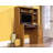 Oak Finish Computer Desk With Hutch