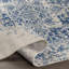 Tapis oriental bleu marine pur / gris clair Hillsby-22619072