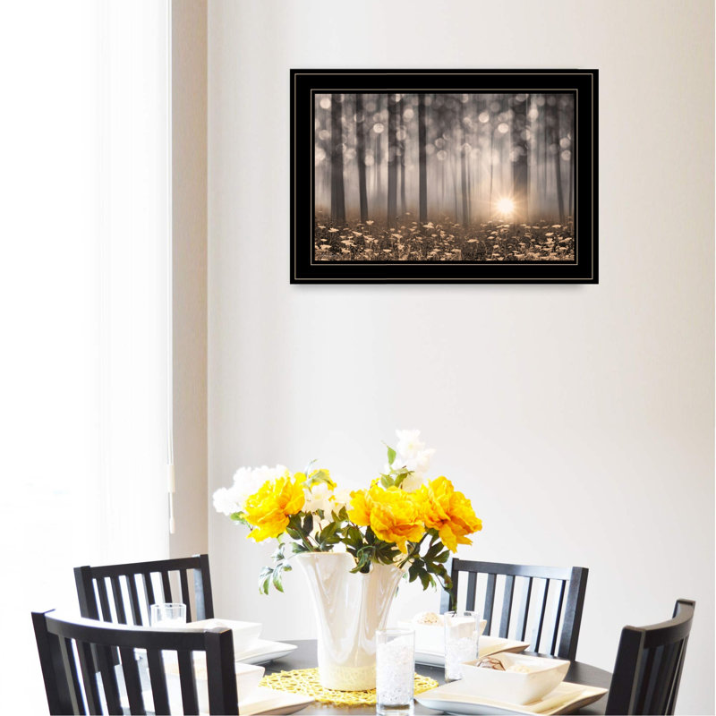 «Enchanted Morning» par Lori Deiter, reproduction encadrée prête à accrocher, cadre noir