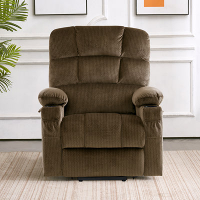 Nihat   Lay Flat Dual Motor Power Recliner Lift Chair with Massage and Heat