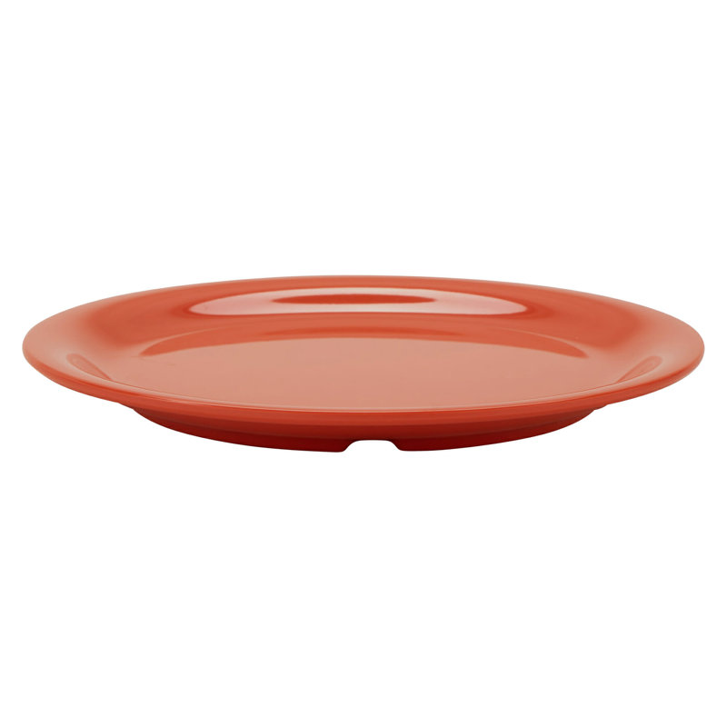 Assiette plate de qualité commerciale GET, 9 po, (ensemble de 12), Orange