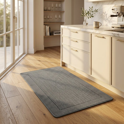 Striped Water Resistant Anti-Fatigue Non-Skid Kitchen Mat