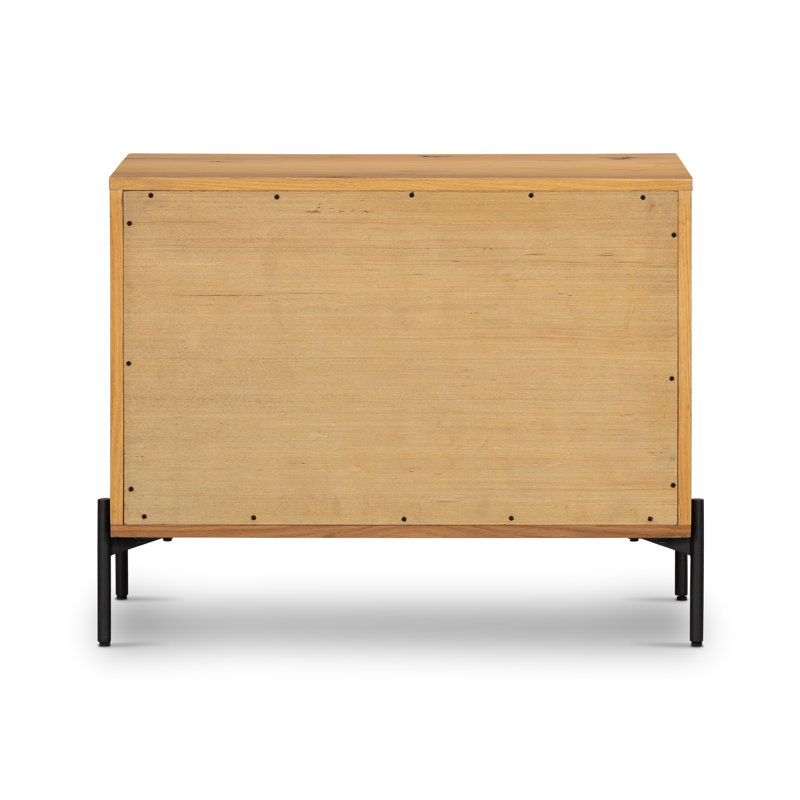 Eaton 3 - Drawer Nightstand, Light Oak Resin