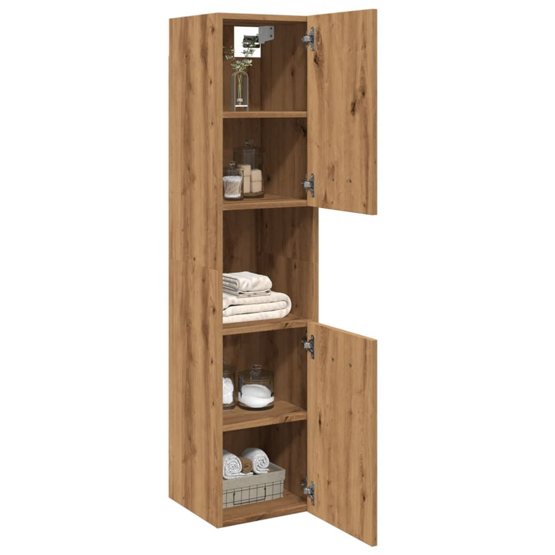 Humayd Linen Cabinet, Artisan Oak
