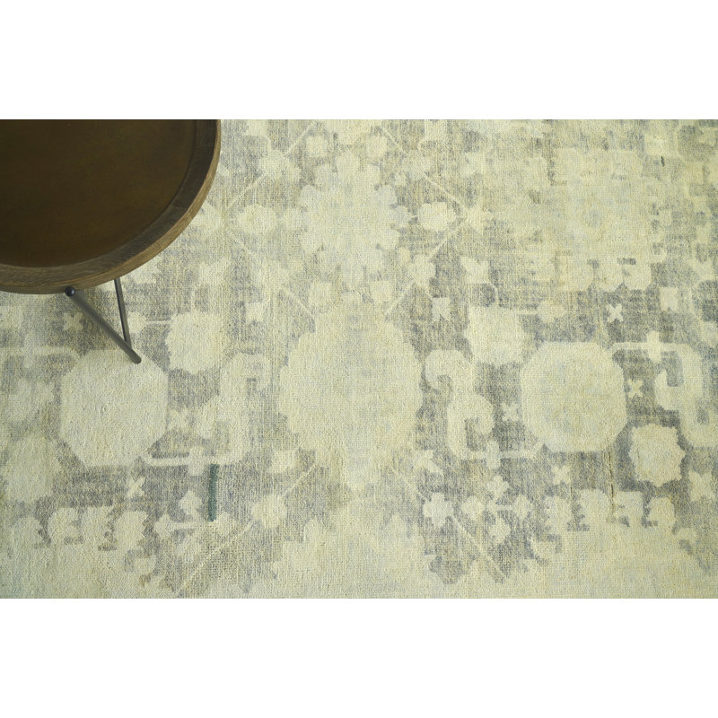 Oushak Hand Knotted Wool Oriental Area Rug, Rectangle 6' x 9'