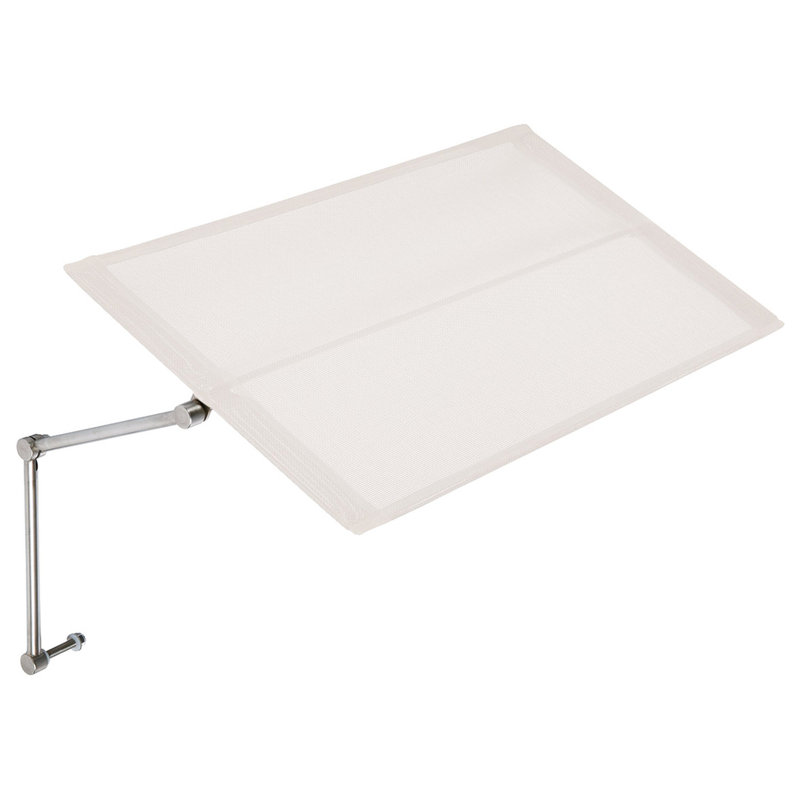 Lounger Sunshade - Platinum Textilene® Sling, Pearl