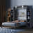 Dannen Murphy Bed with LED Lights and Adjustable Shelves-579354315-584802788