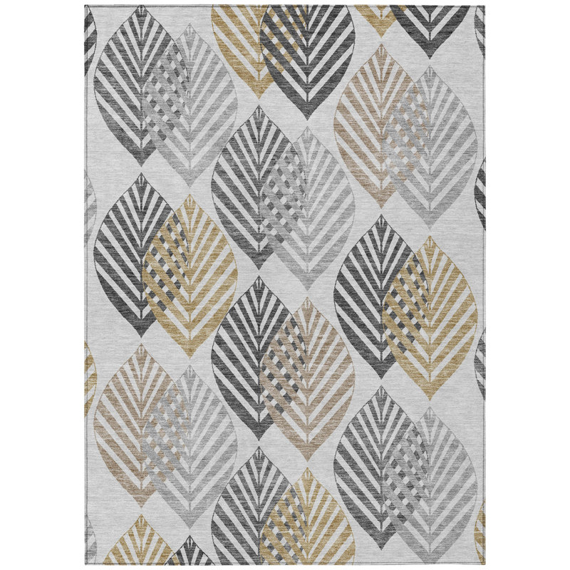  Neysa Non-Slip Indoor Door Mat, Rectangle 9' x 12'