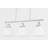 Aldridge 16" 3-Light Linen Linear Chandelier-848063213