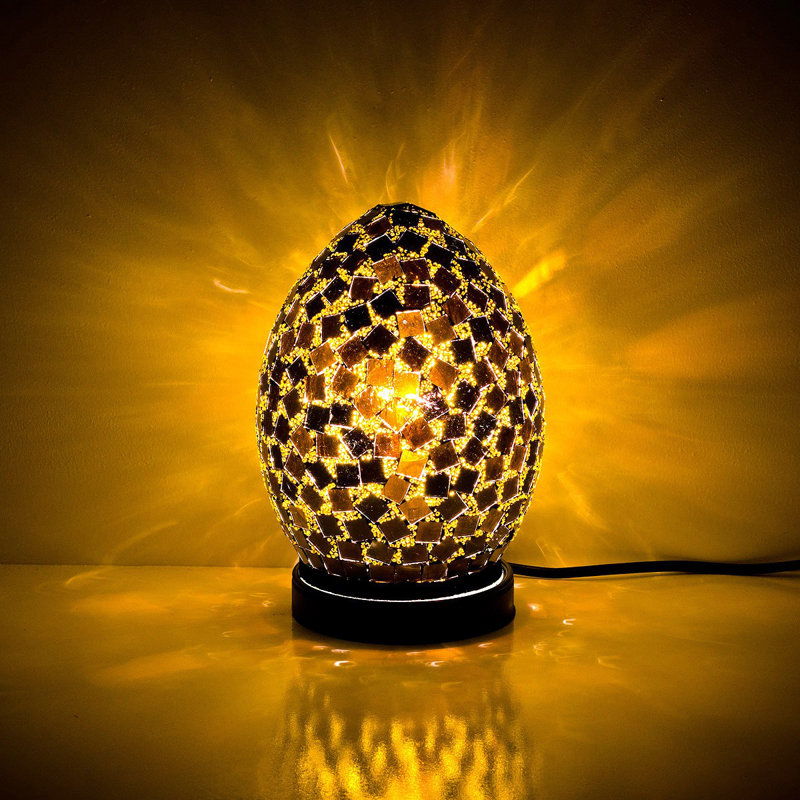 Mosaic Mini Egg Novelty Lamp, Bronze