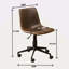 Chaise de bureau pivotante en faux cuir 360