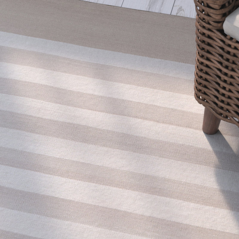 Kinslee Cotton Striped Indoor Rug, Rectangle 8' x 11'