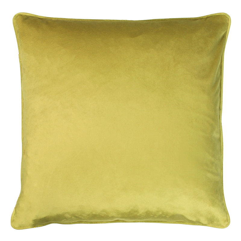 Geometric Square Throw Cushion, Chartreuse
