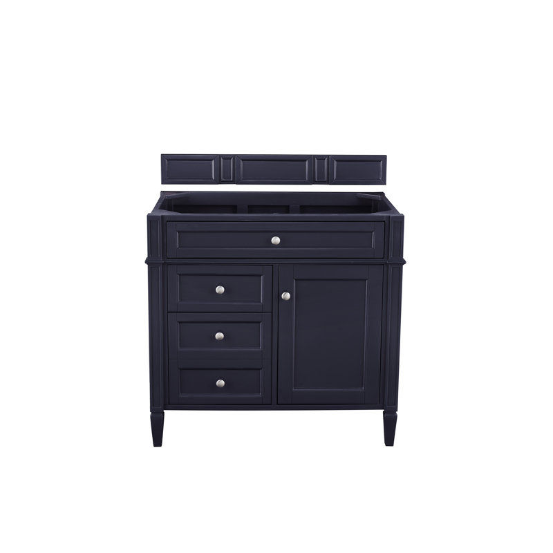 Brittany 36'' W Single Vanity, Victory Blue, White Zeus, 8" Widespread