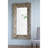 39X3.5X75" Full Length Rectangle Floor Mirror With Distressed Wood Frame