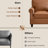 Upholstered Accent Chair Faux Leather Rolled Armchair-458878512