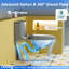 Toilette allongée une pièce 1,1 / 1,6 GPF Tornado Flush-122513574