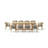 SET-368 11-PC TOSCANA DINING TABLE SET