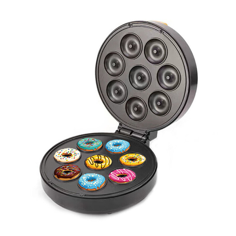 Portable Electric Donut Maker Non-stick Donut Making Pan For Home Makes 7 Doughnuts