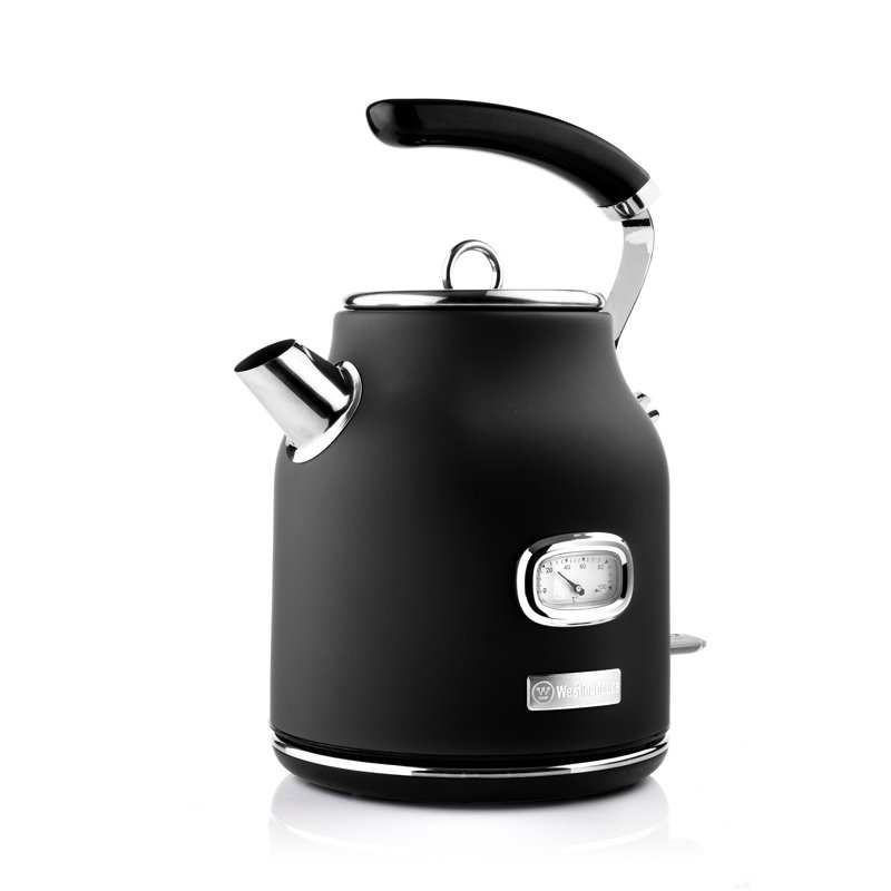 Westinghouse 1.7L Stainless Steel Electric Tea Kettle, Black