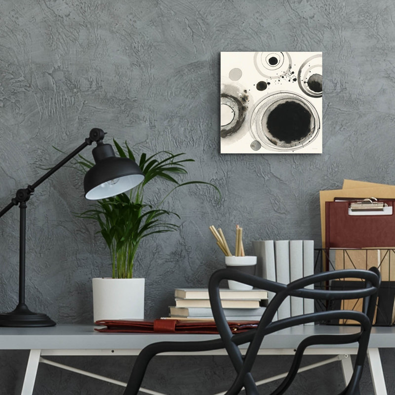 Art mural en verre Ivy Bronx, H 12 po x l 12 po x P 0,13 po