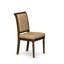 L'ensemble de table de salle à manger 9 pièces se compose d'une table de salle à manger et de 8 chaises de cuisine en similicuir beige avec dossier haut - finition noyer antique-1142431044-1171460738-1171048490