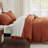 Bedsure Terracotta Duvet Cover Twin Size - Soft Double Brushed Bedding Set for Kids & Adults（Set of 3）-109724486-109724468