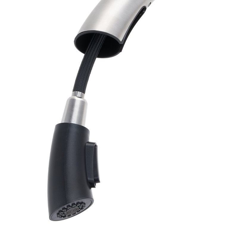 Belfry Kitchen Pull Out Kitchen Faucet, Silver
