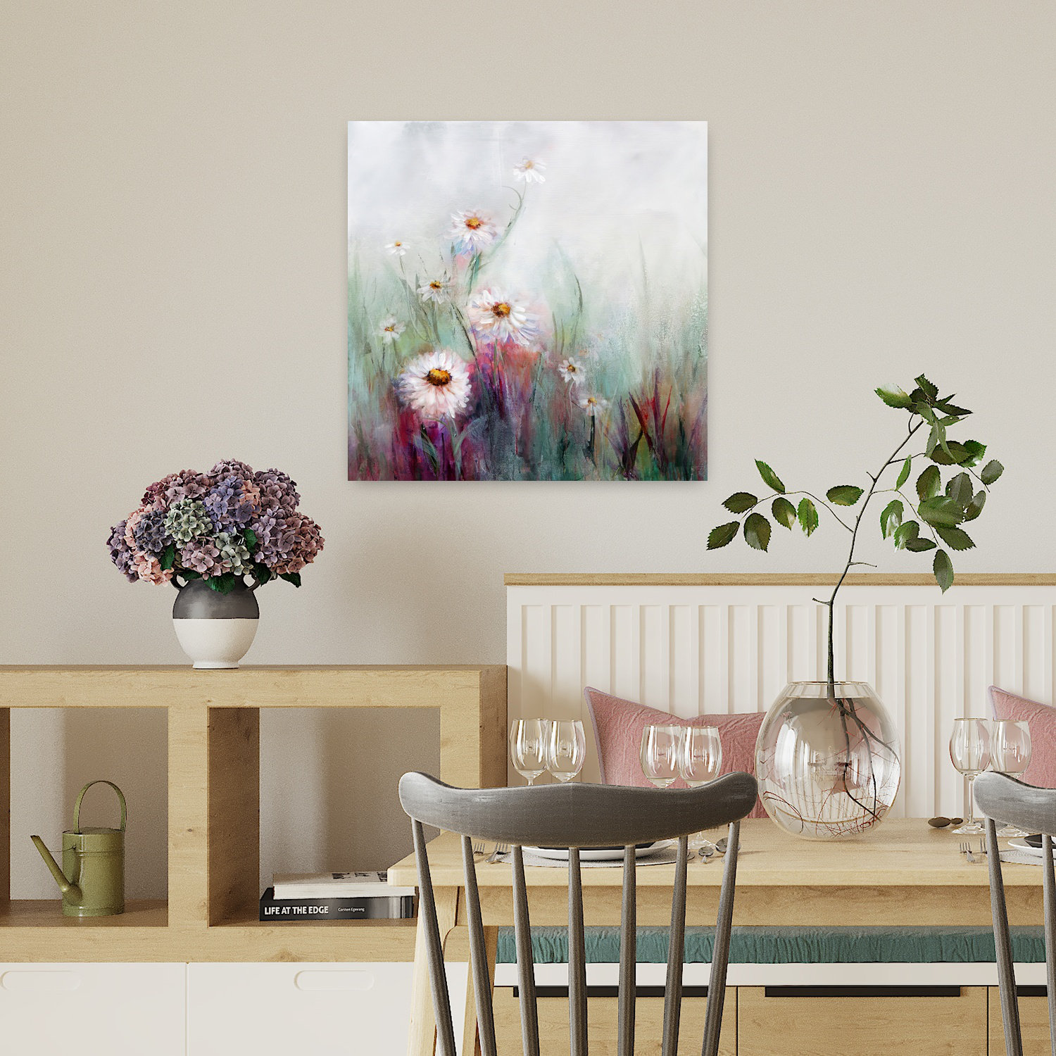 Dakota Fields Wildflowers No. 1 Contemporary Flower Art | Wayfair