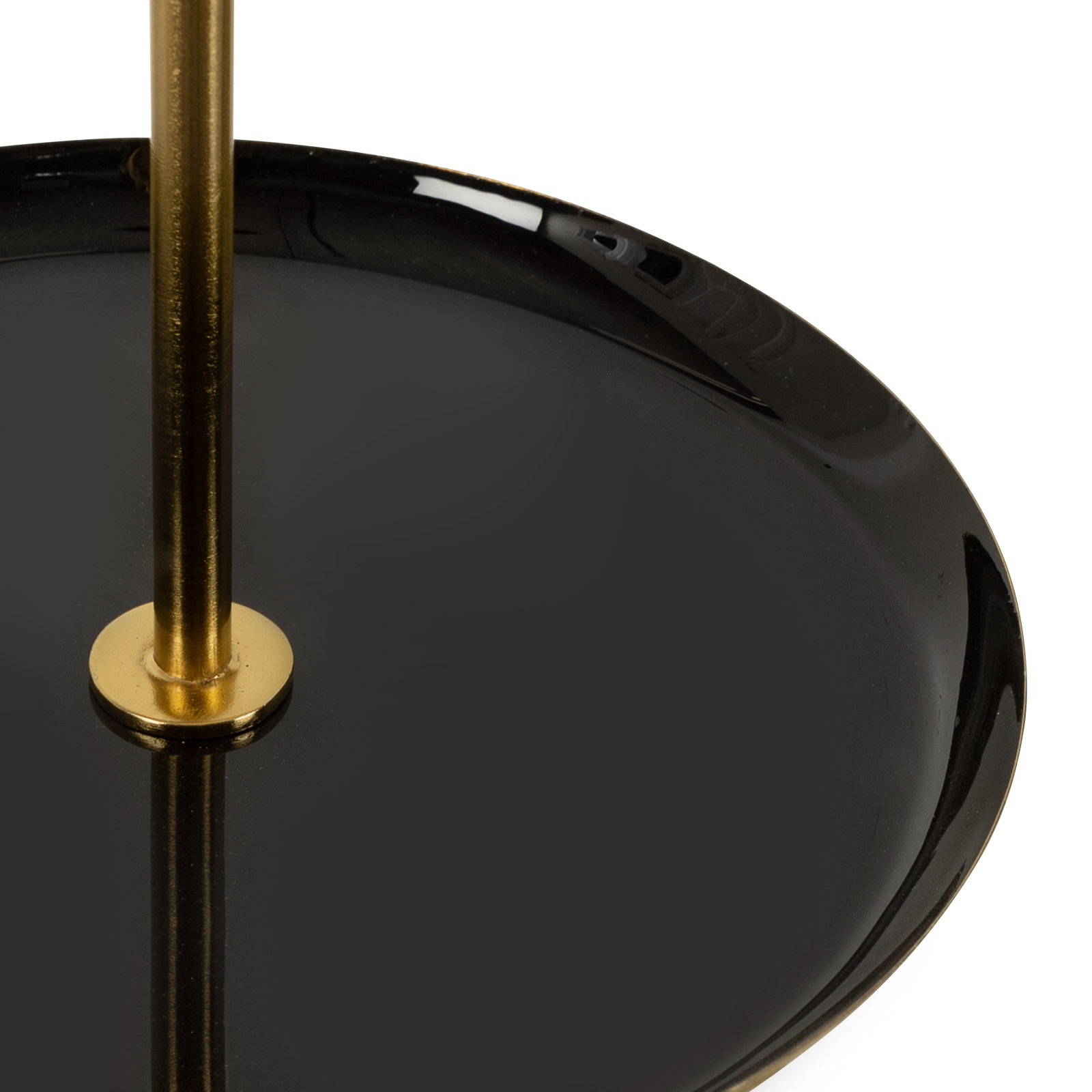 Metal Tray - Set of 1, Black