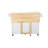 Mobile Kitehcn Island With Extensible Rubber Wood Table Top-1275239810