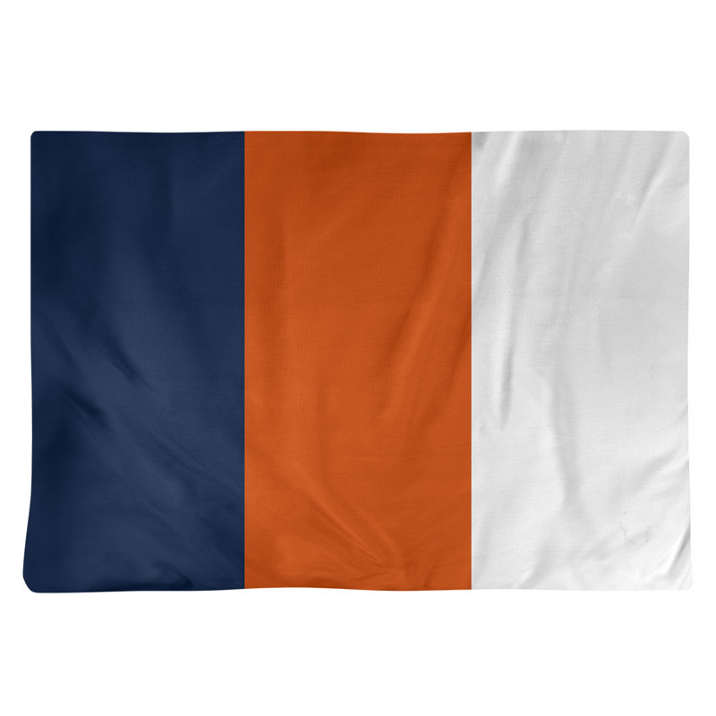 Récapitulatif de 18 po Syracuse, Marine / orange, Sergé de coton