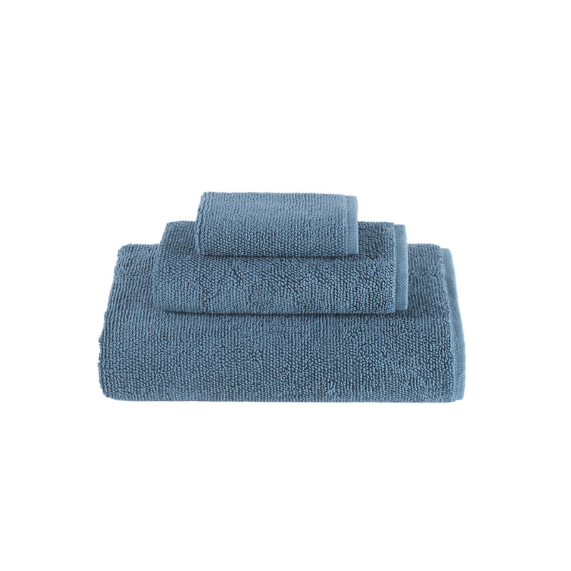  Ensemble de serviettes en coton Lerins, Bleu pierre