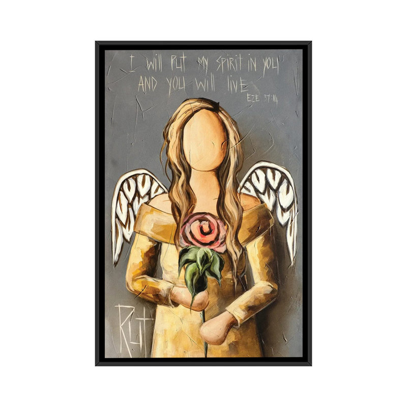 Reproduction d’art, "I will be my Spirit" par rut art Creations, Pas de tapis, H 18 po x l 26 po x P 1,5 po