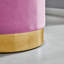 Files Velvet Upholstered Accent Dressing Table Stool - Contemporary Chrome Style-2116736173-2116685233