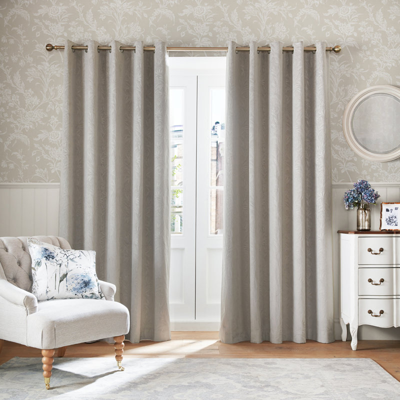 Laura Ashley Lloyd Midnight Seaspray Wallpaper, Grey