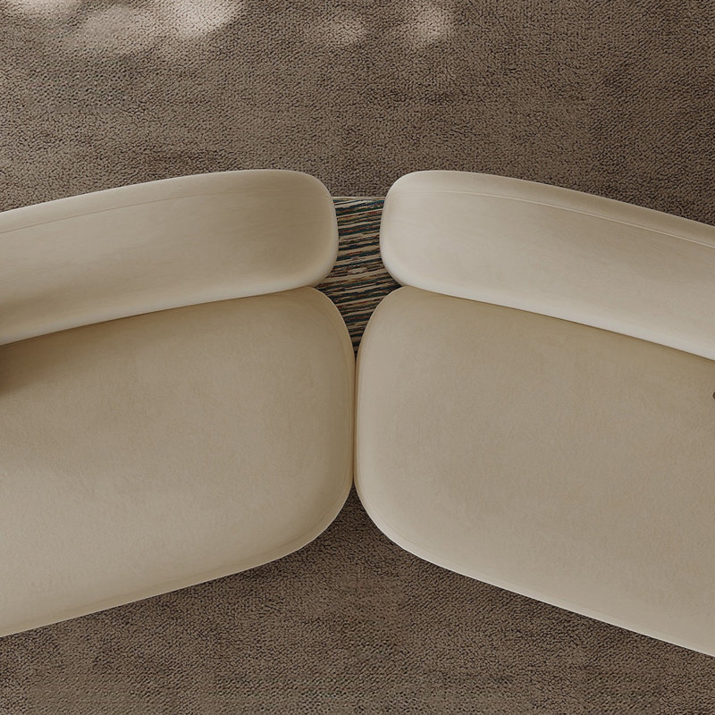 Simple and Light Luxury Design Off-white Sofa