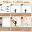 Papier peint adhésif auto-adhésif moderne pour la chambre à coucher L 96 po x l 69 po Peel and Stick-616216899