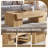 48''W Coffee Table with Storage Drawer, Square Wood Coffee Table for Living Room-1457484095