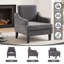 Fauteuil d'appoint rembourré en chenille Mordern And Chic Design-207484026