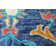 Eris Floral Handmade Tufted Wool Navy Area Rug