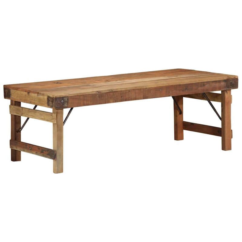 Coffee Table Solid Reclaim Wood Reclaimed Living Room Accent Home, 40" H x 110" W x 55" L