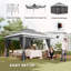 Cassy 3.6 x 3.6m Pop Up Gazebo UPF50+ Height Adjustable-871222026